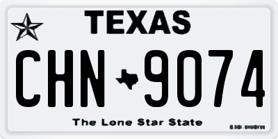 TX license plate CHN9074