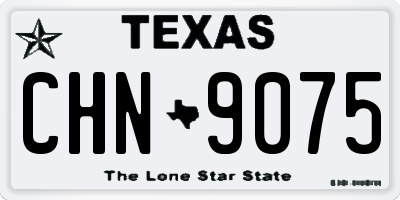 TX license plate CHN9075