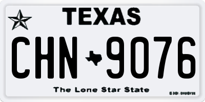 TX license plate CHN9076