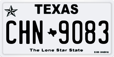 TX license plate CHN9083
