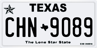 TX license plate CHN9089