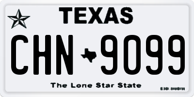 TX license plate CHN9099