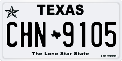 TX license plate CHN9105