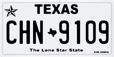 TX license plate CHN9109