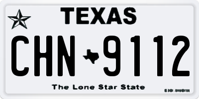 TX license plate CHN9112