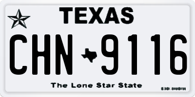TX license plate CHN9116