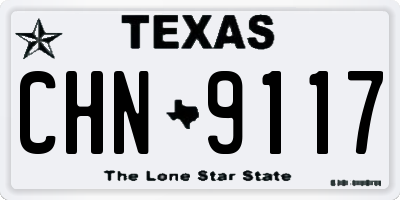 TX license plate CHN9117