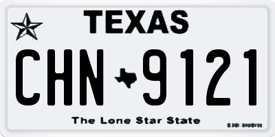TX license plate CHN9121