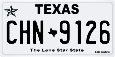 TX license plate CHN9126