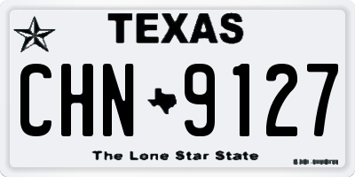 TX license plate CHN9127