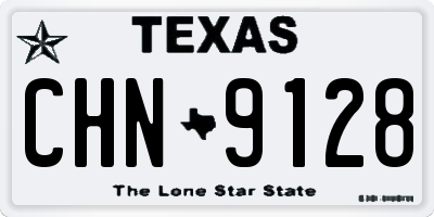 TX license plate CHN9128