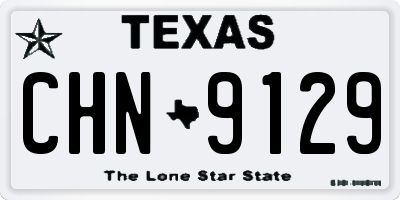 TX license plate CHN9129