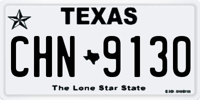 TX license plate CHN9130