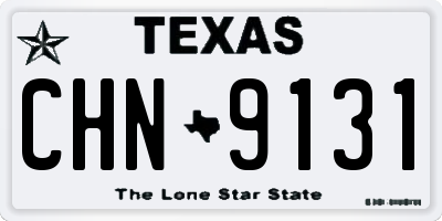 TX license plate CHN9131