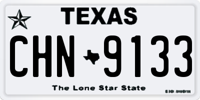 TX license plate CHN9133