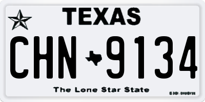 TX license plate CHN9134