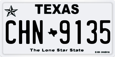 TX license plate CHN9135