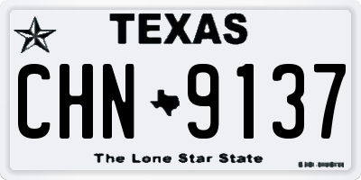 TX license plate CHN9137