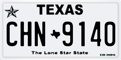 TX license plate CHN9140