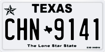TX license plate CHN9141