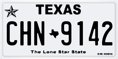 TX license plate CHN9142