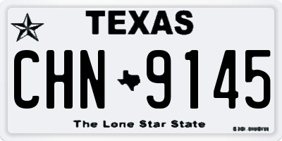 TX license plate CHN9145