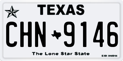 TX license plate CHN9146