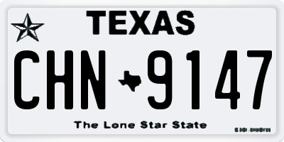 TX license plate CHN9147