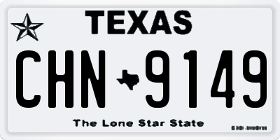 TX license plate CHN9149