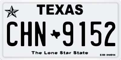 TX license plate CHN9152