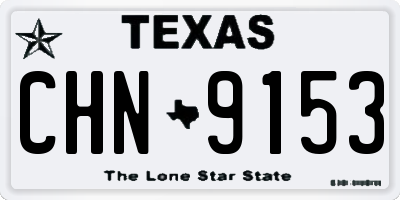 TX license plate CHN9153