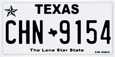 TX license plate CHN9154