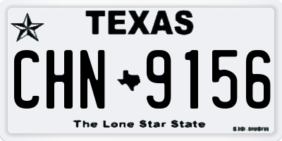 TX license plate CHN9156
