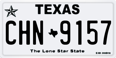 TX license plate CHN9157