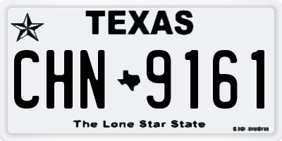 TX license plate CHN9161