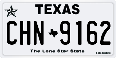 TX license plate CHN9162