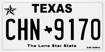 TX license plate CHN9170