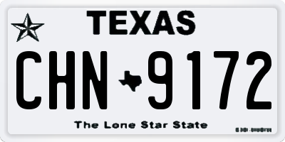 TX license plate CHN9172