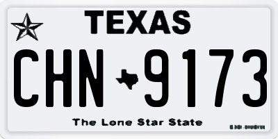 TX license plate CHN9173