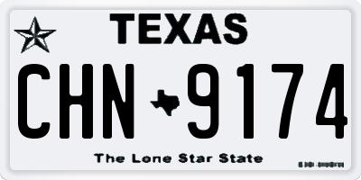 TX license plate CHN9174