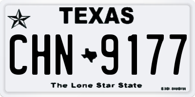 TX license plate CHN9177