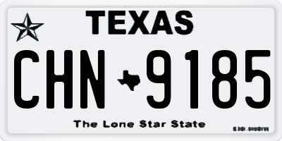 TX license plate CHN9185