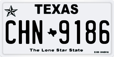 TX license plate CHN9186