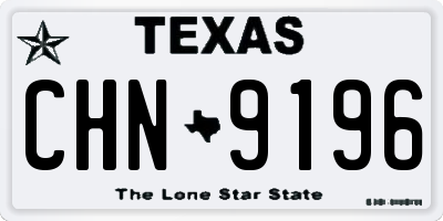 TX license plate CHN9196