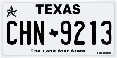 TX license plate CHN9213