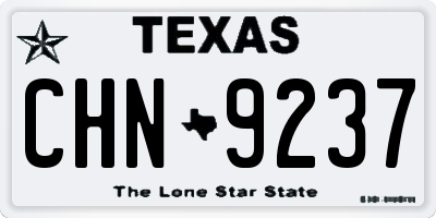 TX license plate CHN9237