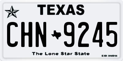 TX license plate CHN9245