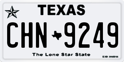 TX license plate CHN9249