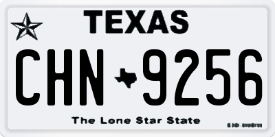TX license plate CHN9256