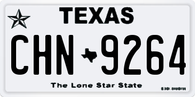 TX license plate CHN9264